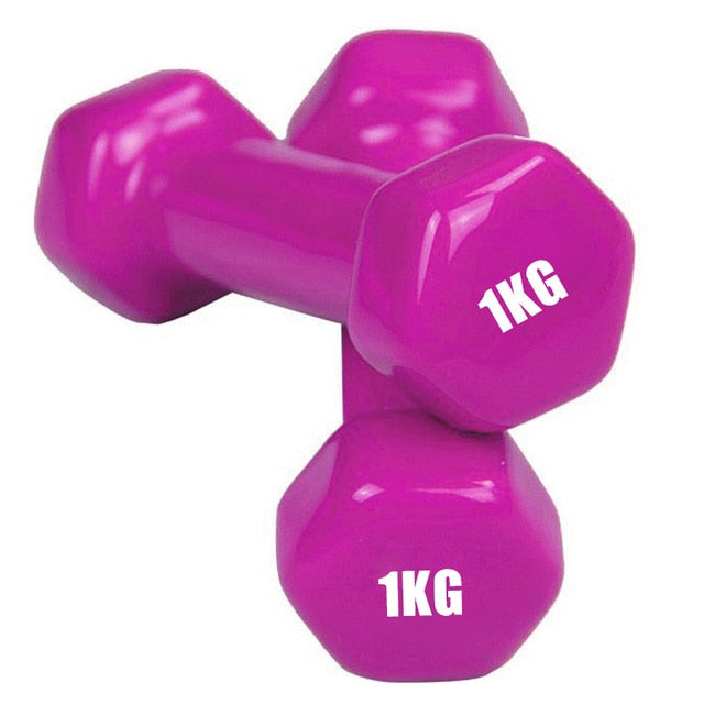 Women Dumbbell Hexagonal Dumbbell Weight Loss Slimming Slim Waist Fitness Equipment Non-slip Fitness Muscle Exercises Dumbbells